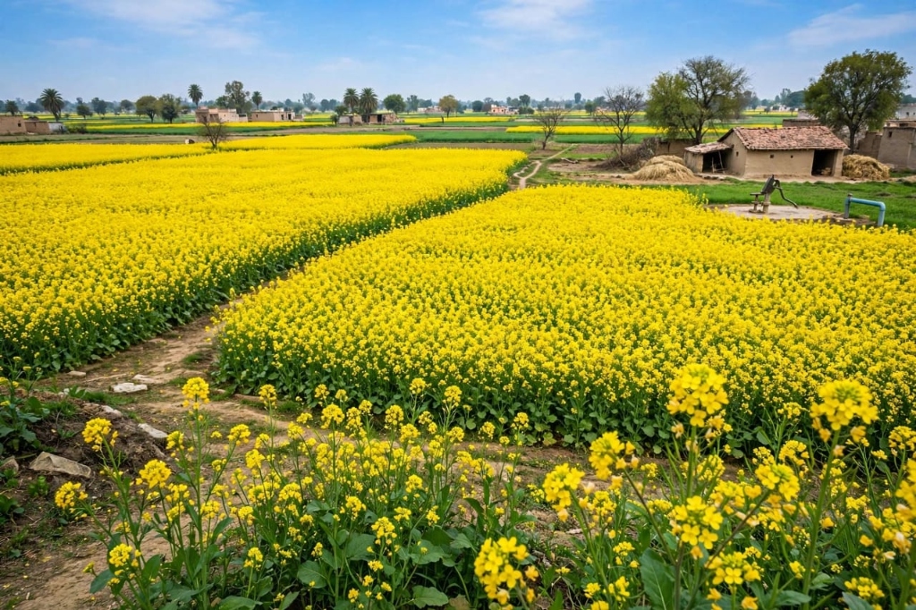Golden Mustard Farmhouse & Agricultural Land
