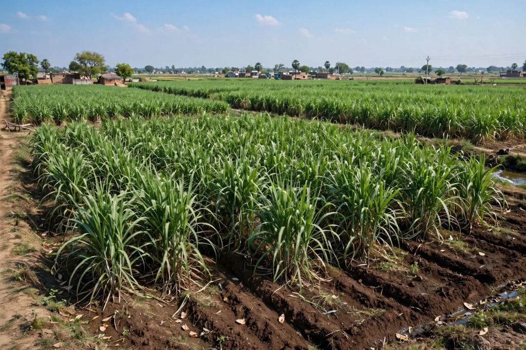 High-Yield Sugarcane Agricultural Farm Land